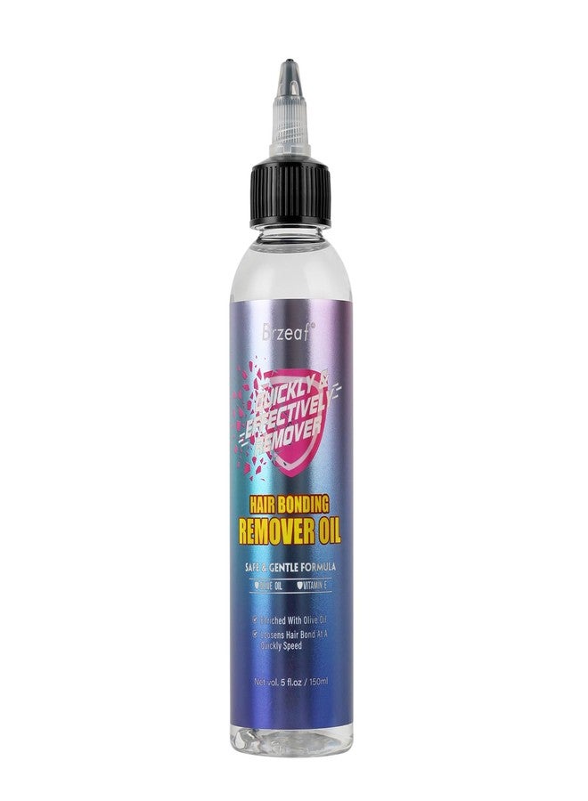 Brzeaf Hair Bonding Remover Oil - Quickly & Effectively Remove Hair Bond,Tape-in, Hair Glue Remover & Lace Glue Remover, Safe & Gentle Formula with Olive Oil & Vitamin E, No Residue | 150ml - Image 1